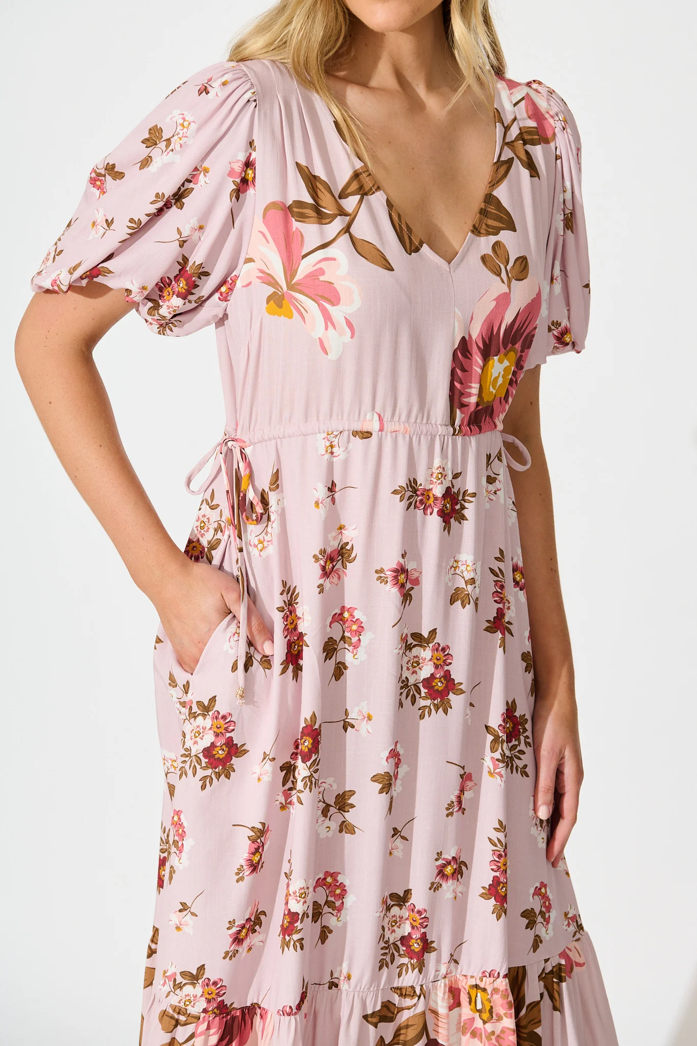 Wildflower Maxi Dress in Blush Floral - Image 5