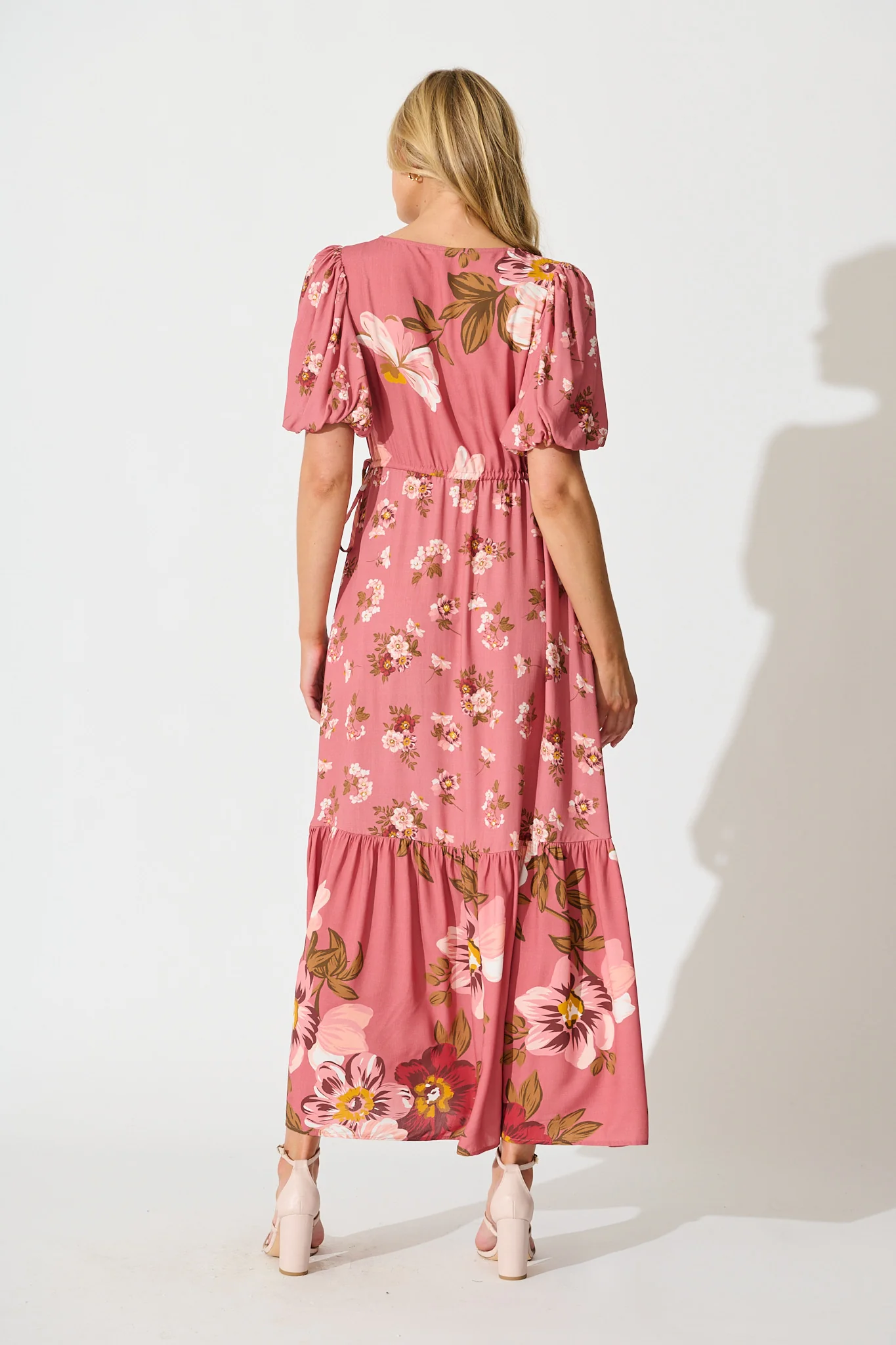Wildflower Maxi Dress in Pink Floral - Image 4