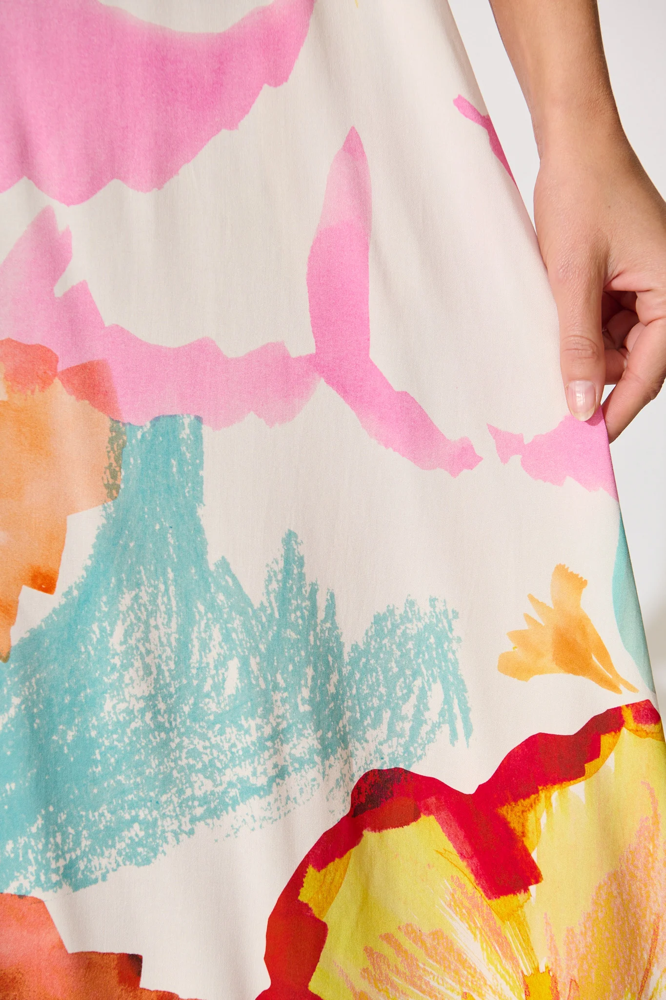 Willa Maxi Sundress in Blush and Multi Floral - Image 6