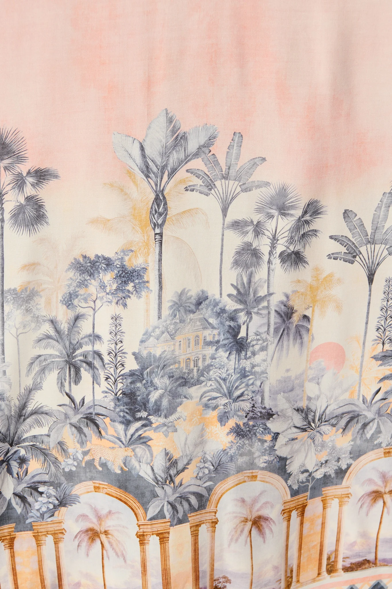 Willa Maxi Sundress in Blush Palm Tree Print - Image 6