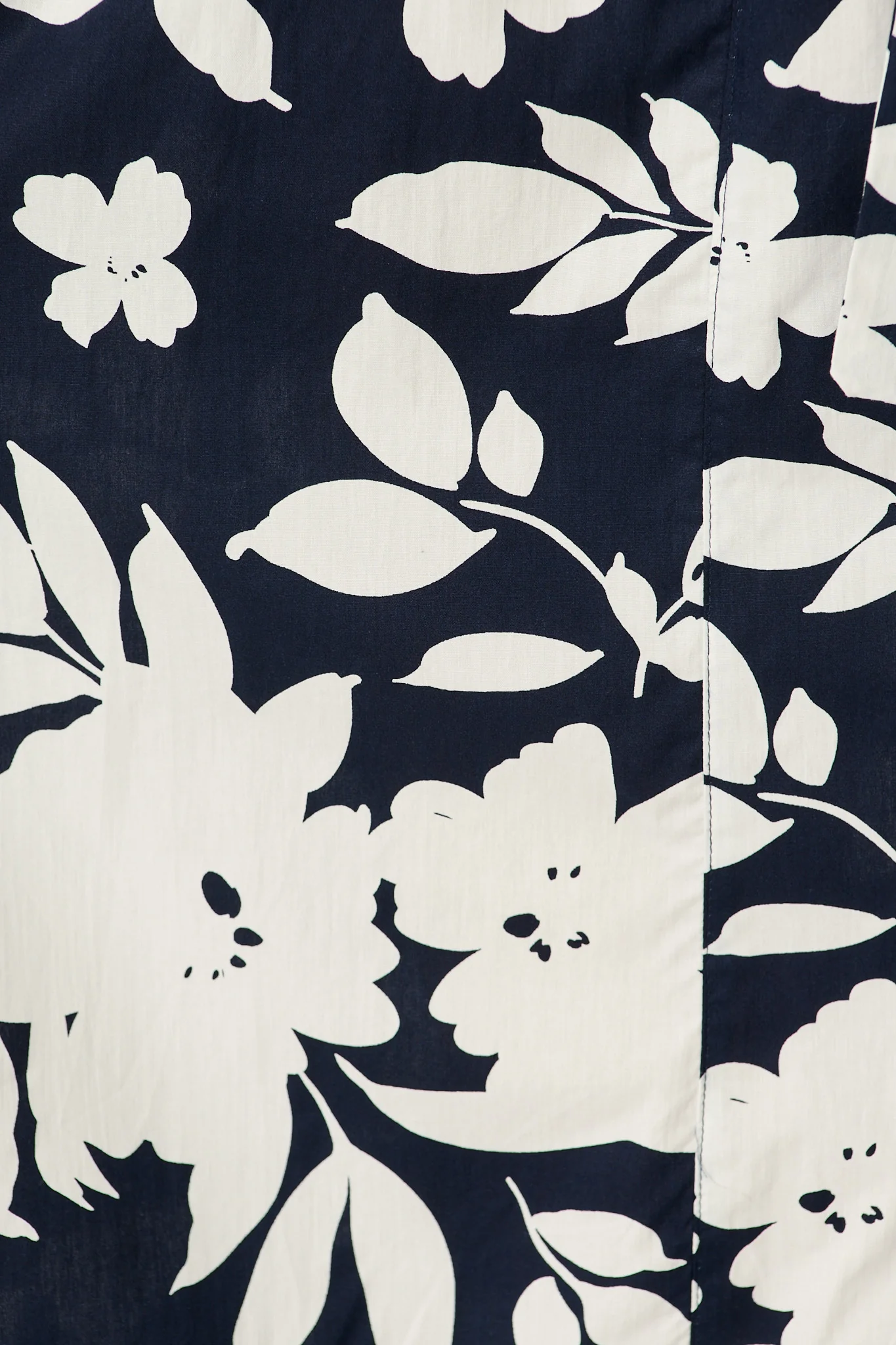 Willow Sky Midi Dress in Navy Floral Cotton Poplin - Image 6