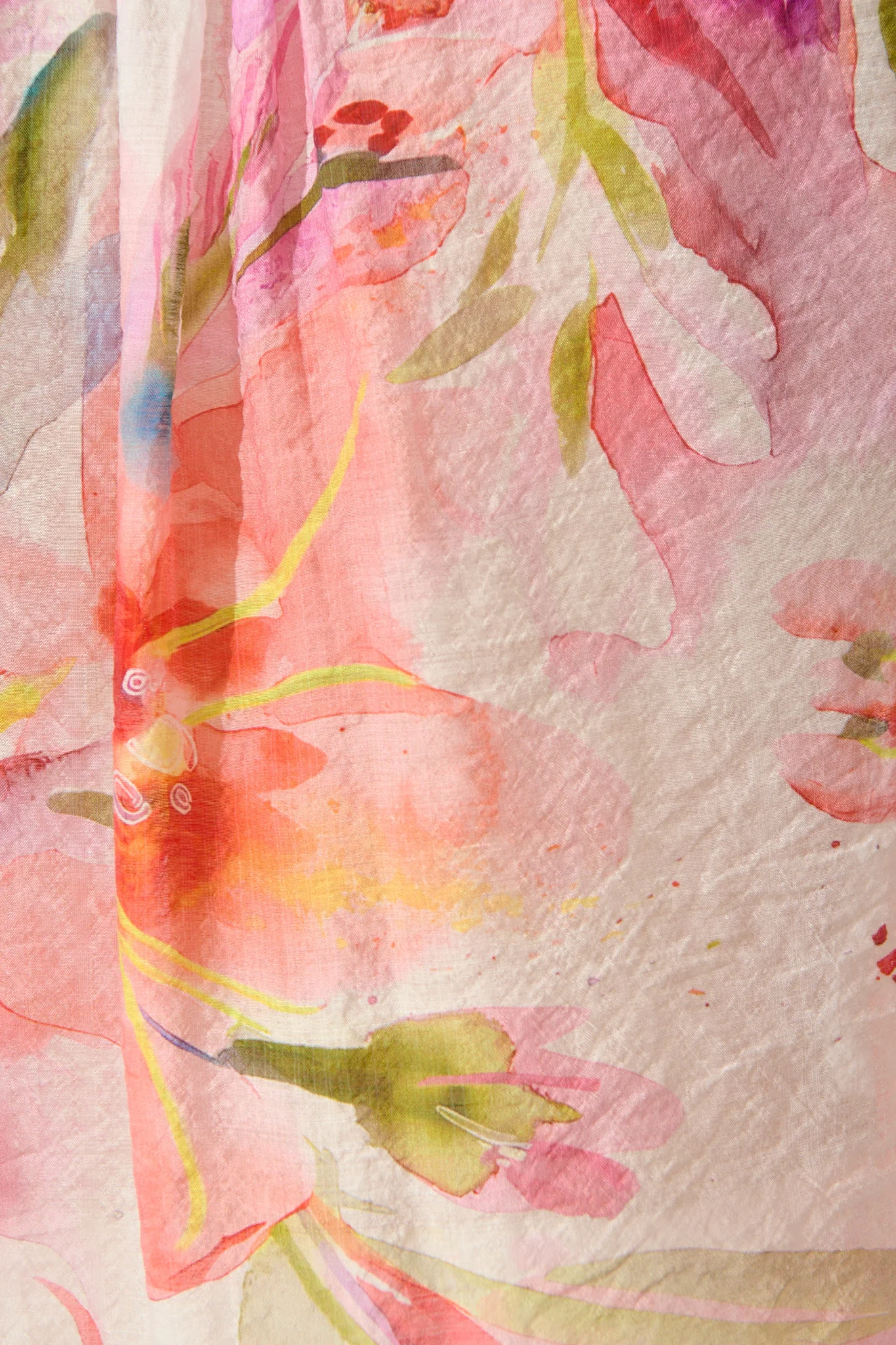 Wisteria Whisper Shirt in White with Multi Floral - Image 6