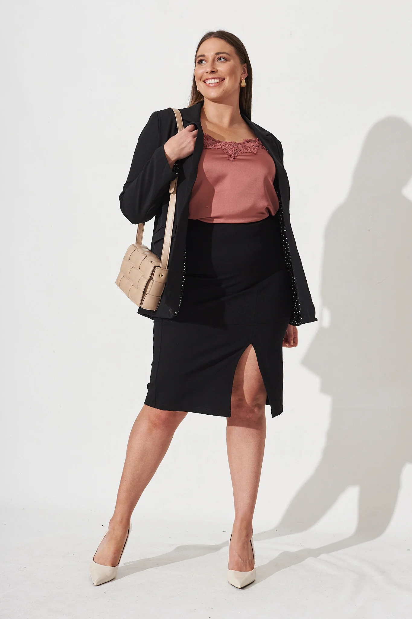 Workflow Stretch Pencil Skirt In Black - Image 7