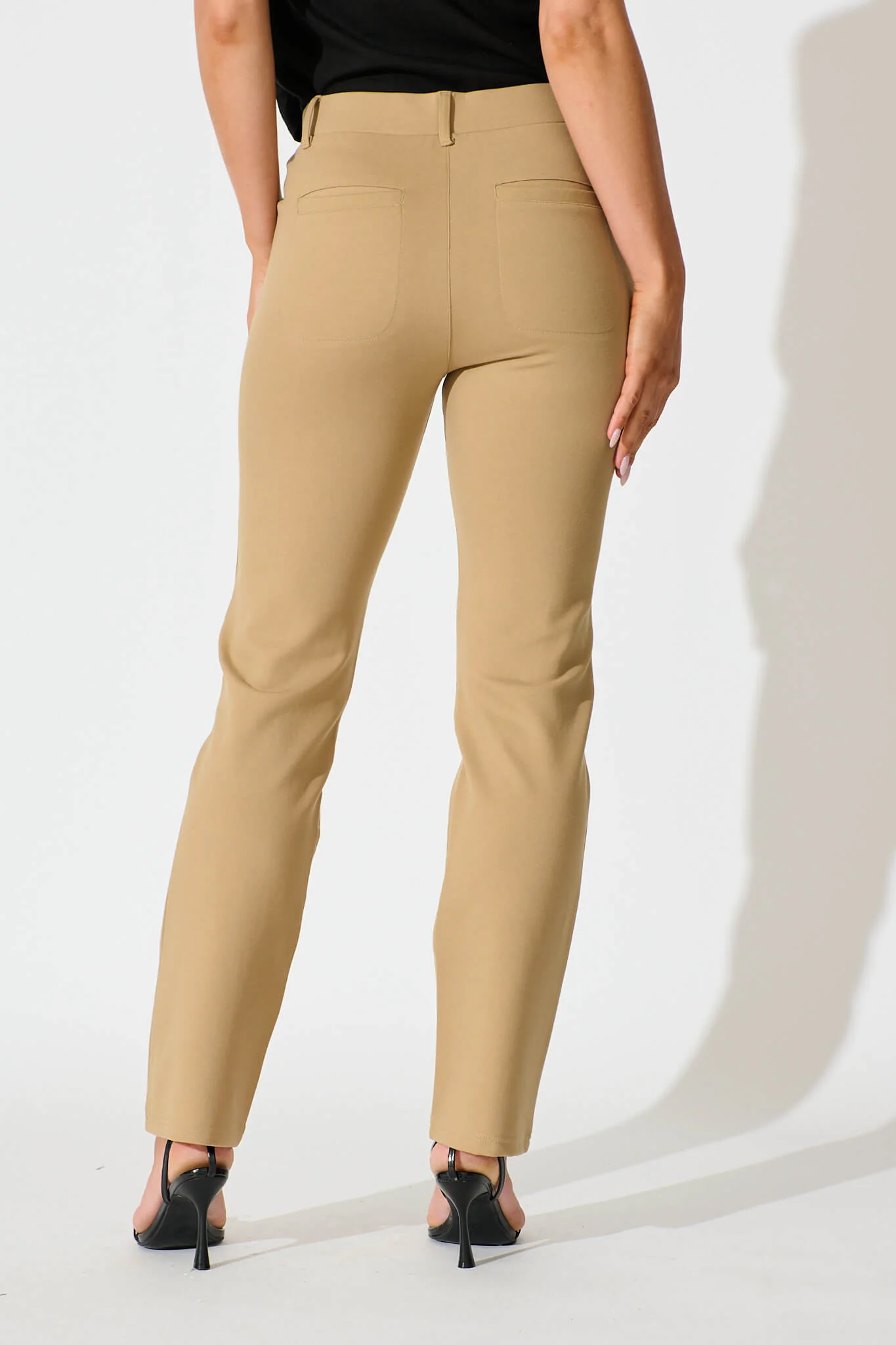 Workflow Stretch Straight Leg Pocket Pant in Caramel - Image 3