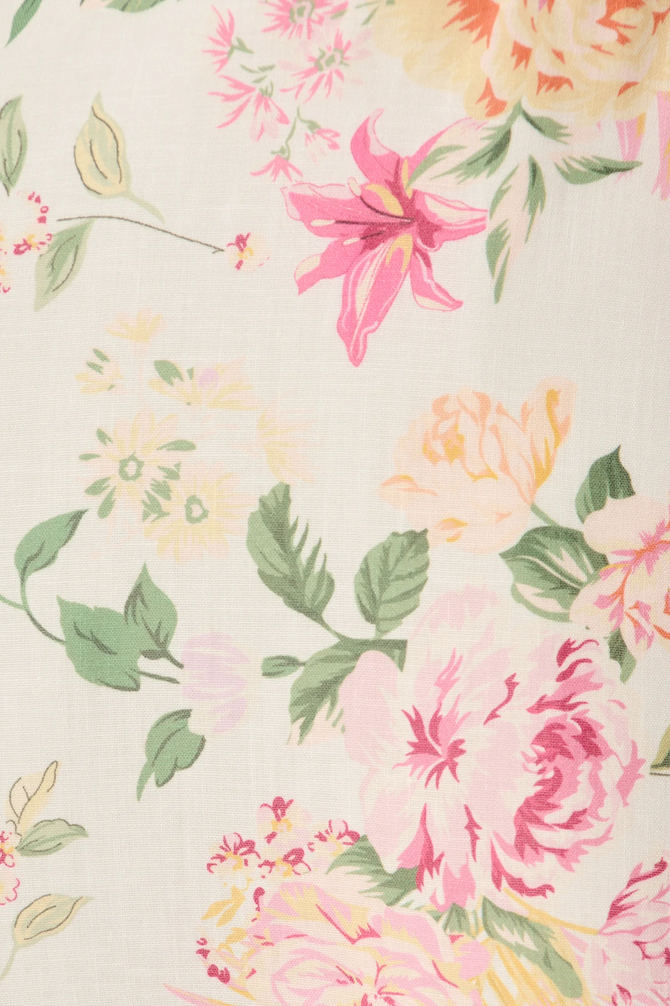 Wylla Sundress in Pink Floral Linen Blend - Image 6