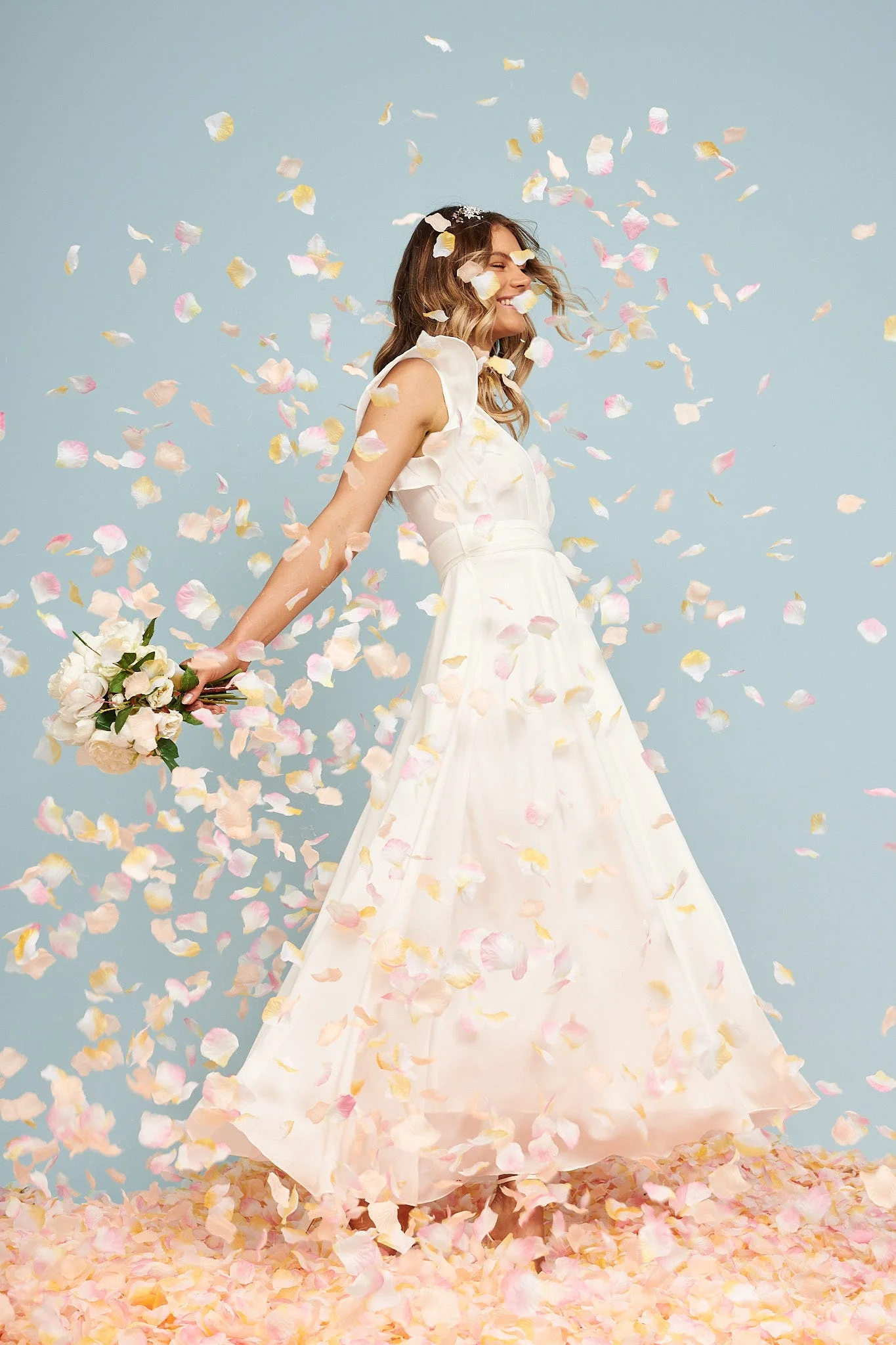Wynter Maxi Dress in White Chiffon - Image 5