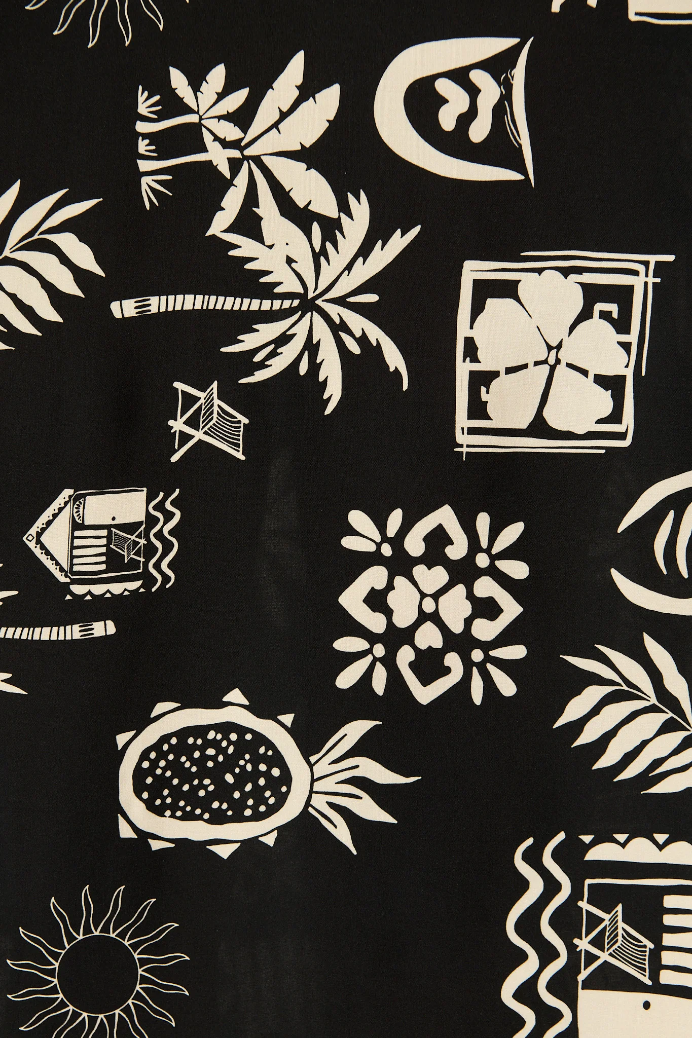 Yetta Maxi Sundress In Black Palm Print - Image 6