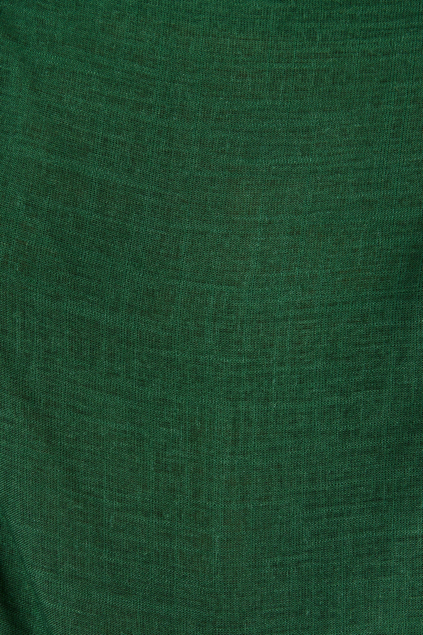 Zita Off Shoulder Top in Emerald Cotton Linen - Image 6