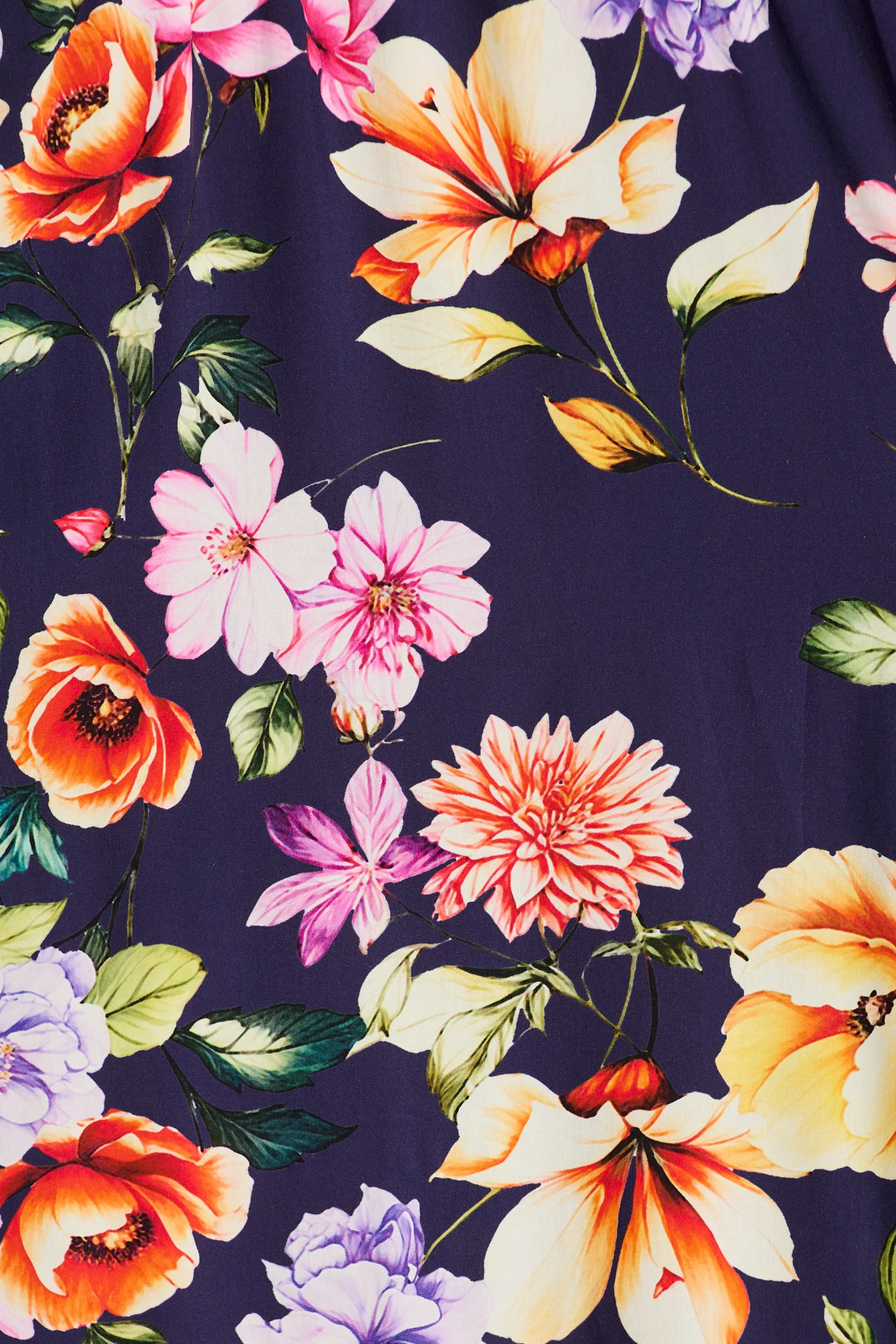 Zyla Midi Dress In Navy Floral - Image 6